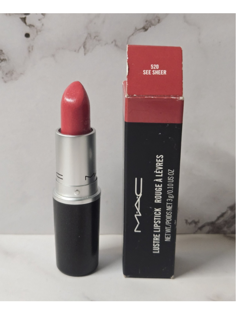NIB - MAC Cosmetics Powder Kiss Lipstick In SEE SHEER.